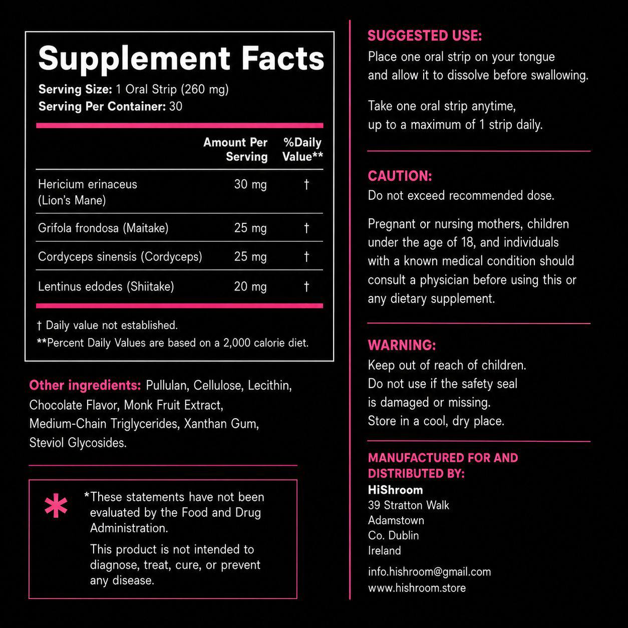 Nutrition Label